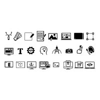Web Design And Development Line Icons