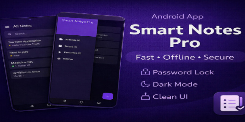 Smart Notes Pro - Flutter Material 3 Notes App