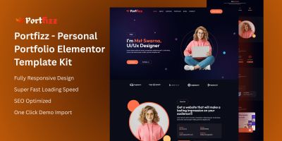 Portfizz - Personal Portfolio Elementor Template