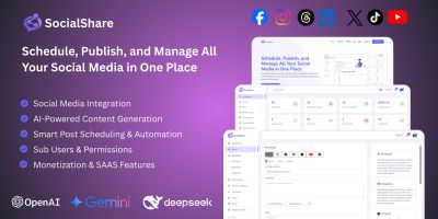 SocialShare – Social Media Management SaaS