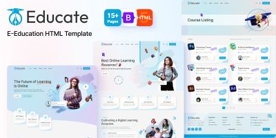 Educate - Online Education Courses HTML Template