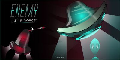 Enemy Flying Saucer - HTML5 Construct Game