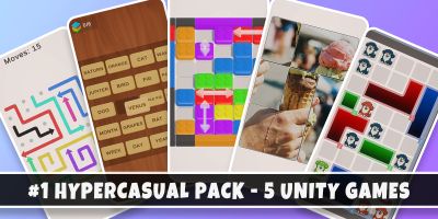 Puzzle Games Pack - 5 Unity Games Bundle