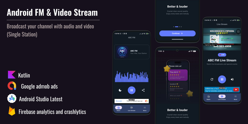 Android FM With Live Video Stream
