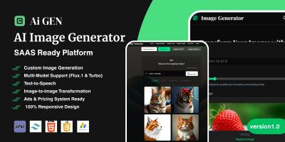 AI Image Generator- SAAS Ready Platform