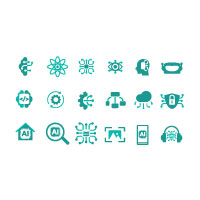 AI Machine Learning Icons