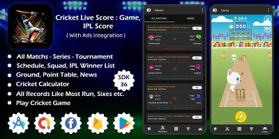 Cricket Live Score - Android App Source Code