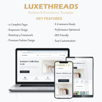 LuxeThreads Fashion eCommerce HTML Template