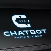 Modern AI Assistant & Chat Technology Logo