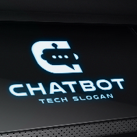 Modern AI Assistant &amp; Chat Technology Logo