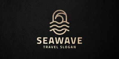 Sea Wave Travel And Marine Logo