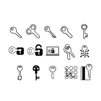 Essential Monochrome Outline Icons Vector Pack