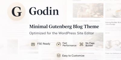 Sodin - Minimal Gutenberg Blog Theme