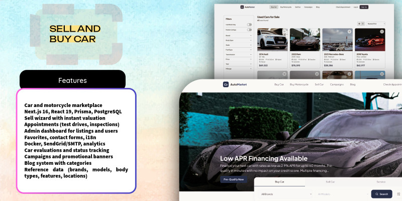 AutoMarket – Car Marketplace Script
