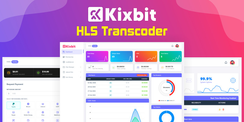 KixBit - Transcoder HLS Video Platform