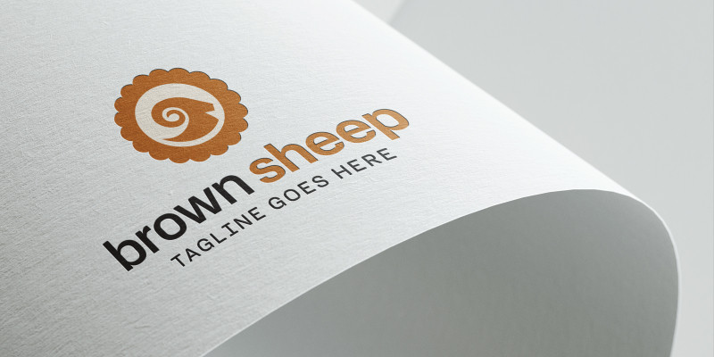 Brown Sheep Logo Template