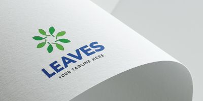 Natural Leaves Logo Template