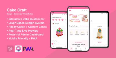 CakeCraft - Custom Cake Builder PWA