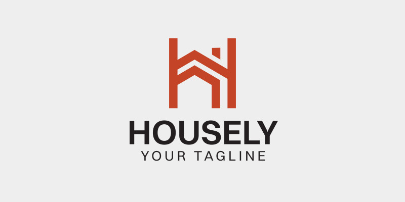 Letter H Housely Logo Design