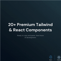 Premium React Tailwind CSS UI Components Pack