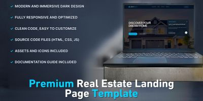 LuxeEstates - Premium Real Estate Landing Page