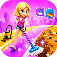 Cleaning lady Runner 3D - Unity Game Template