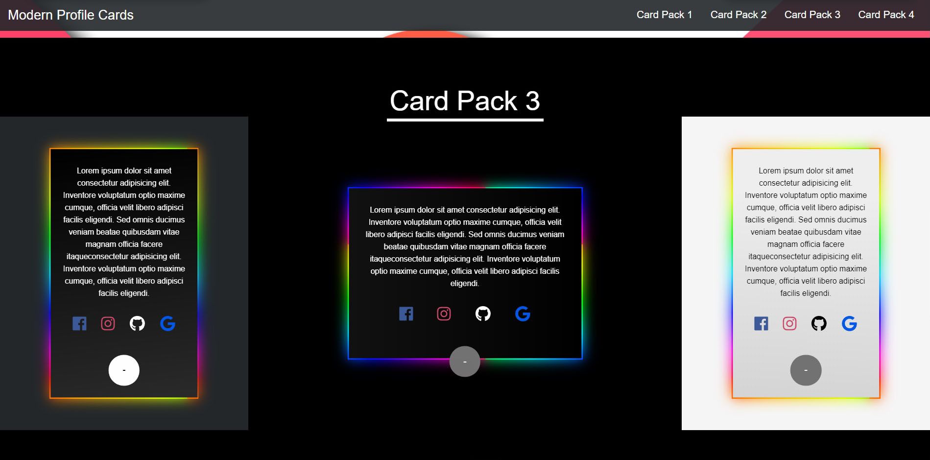 Fresh 55 Modern Card Css