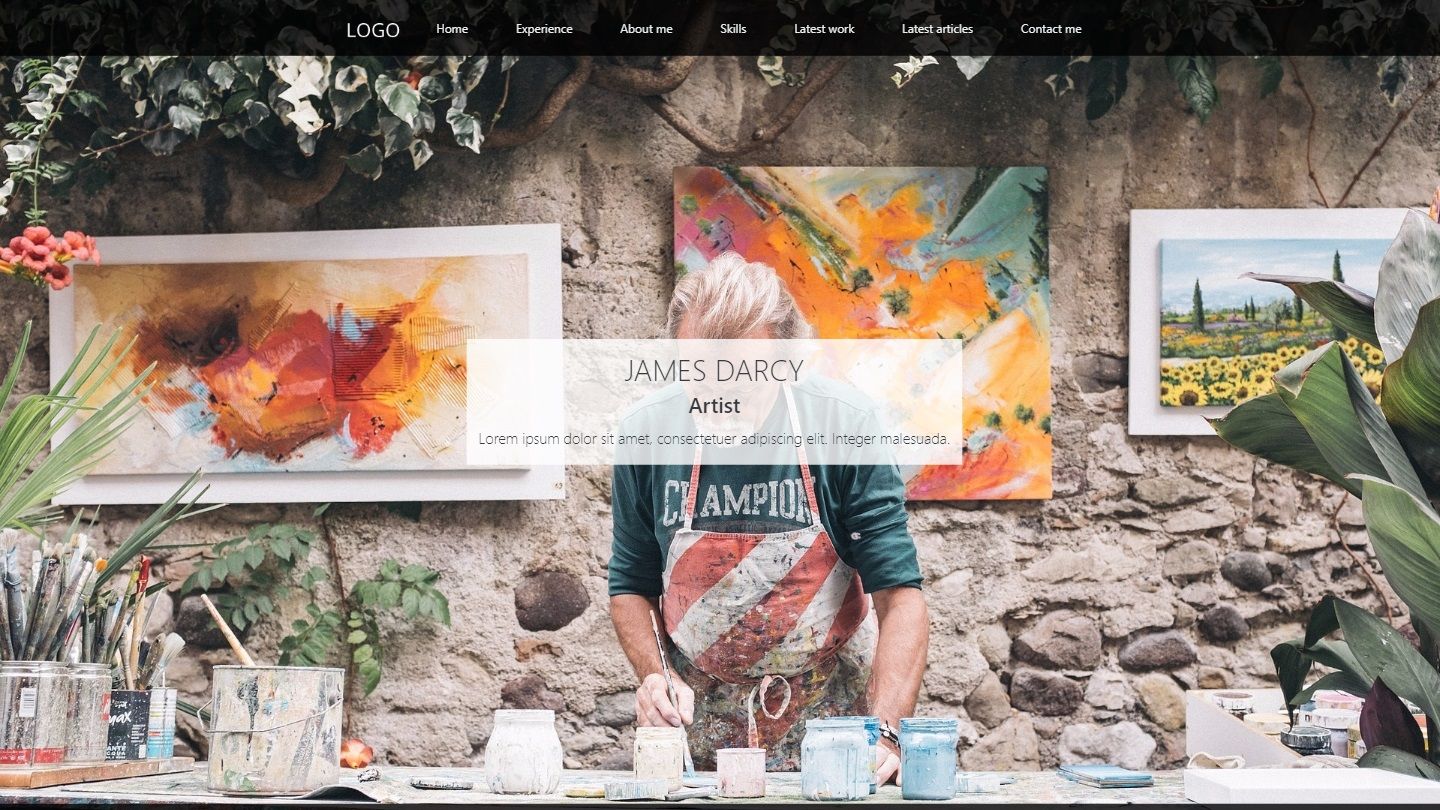 Artist - Person Page Responsive Template