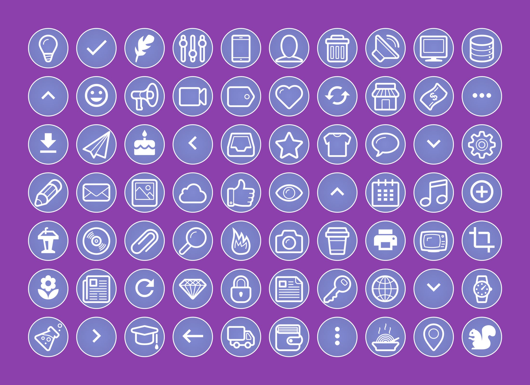 purple instagram highlight icons