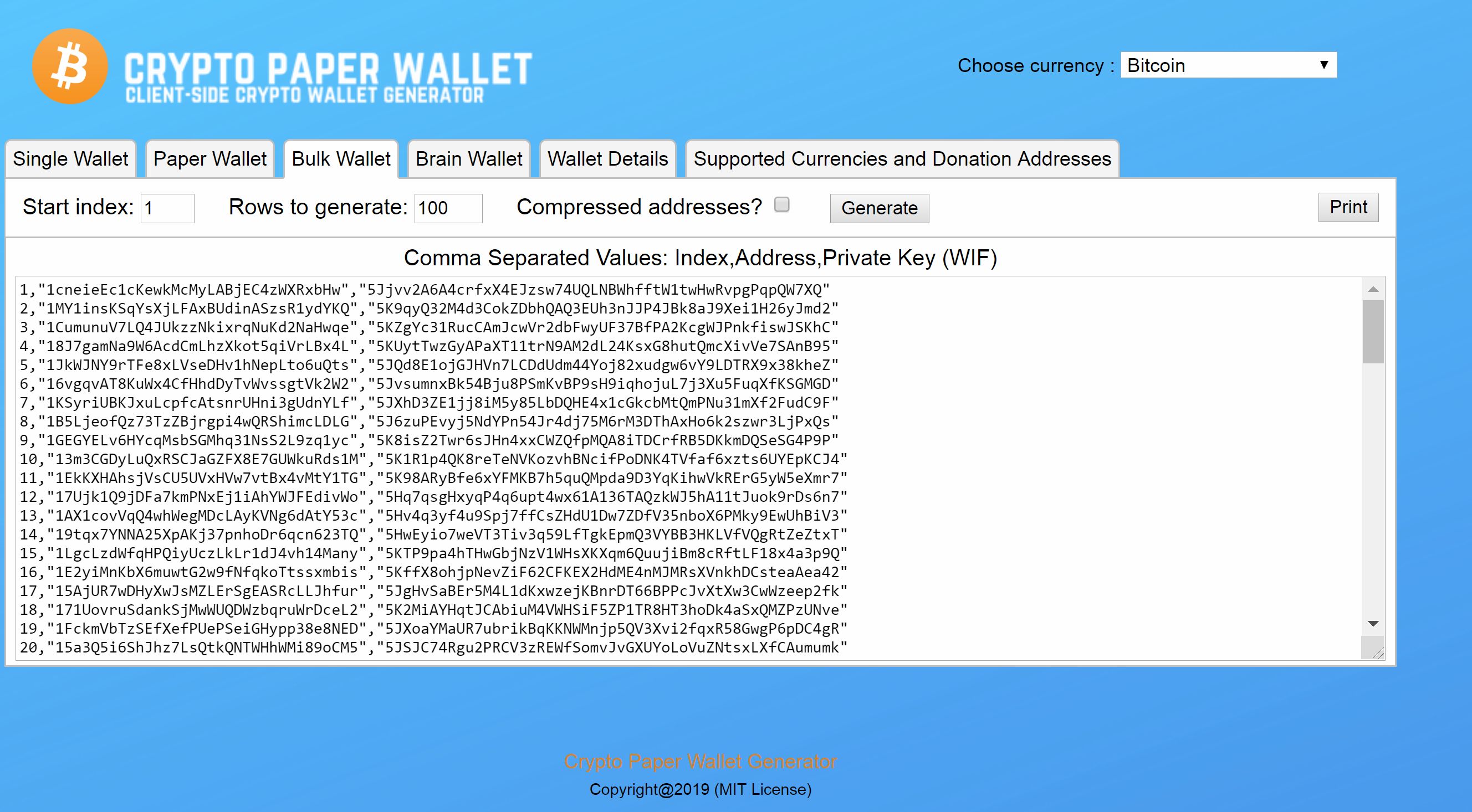 crypto wallet generator