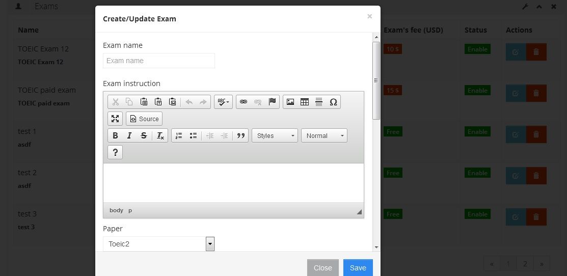 Php exam online