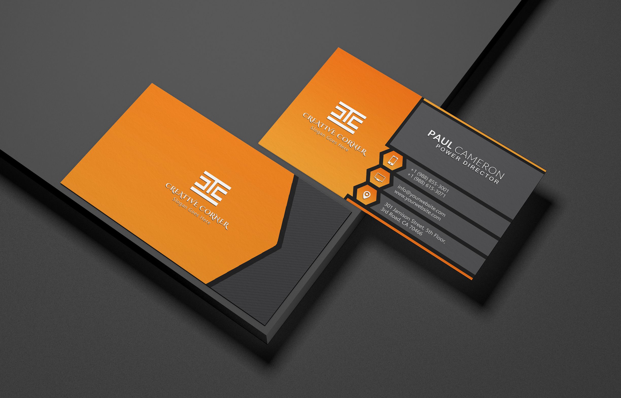 Simple Corporate Business Card By Bakkar Codester