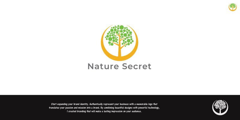 Nature Secret Logo Template Screenshot 2