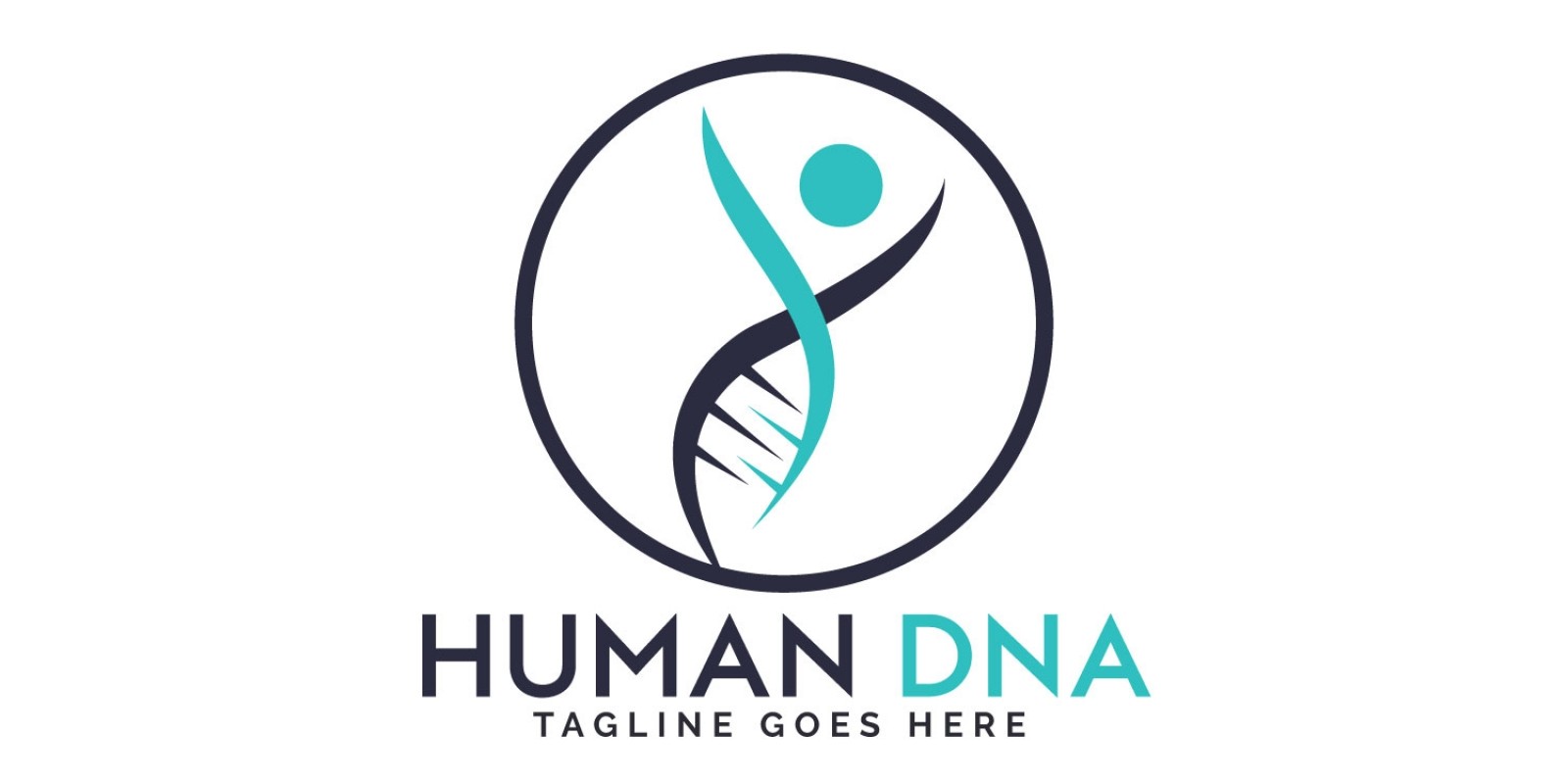 human dna logo design