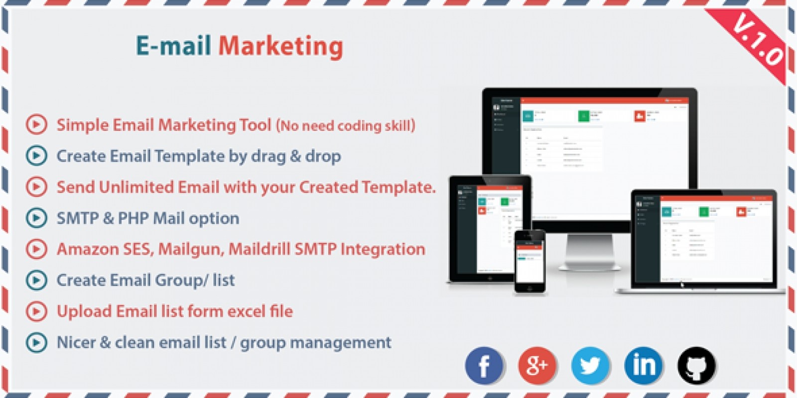 Email Marketing Mailing List PHP Script by Mbdev Codester
