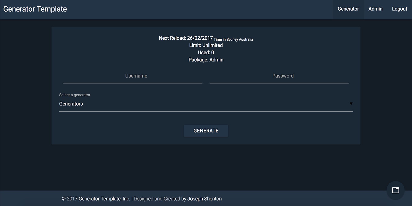 account generator