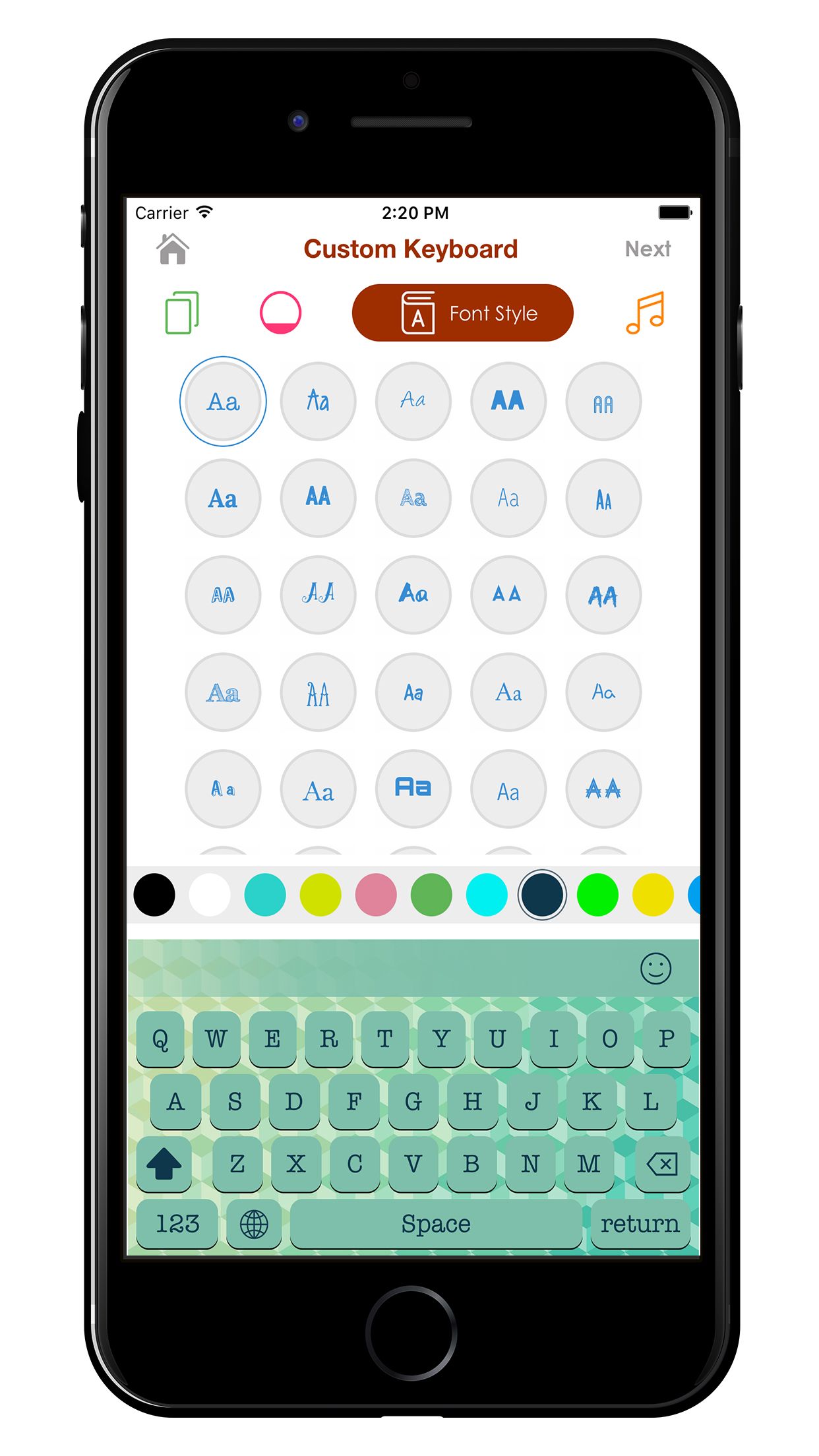 My Photo Keyboard Background iOS Source Code by IBLInfotech Codester