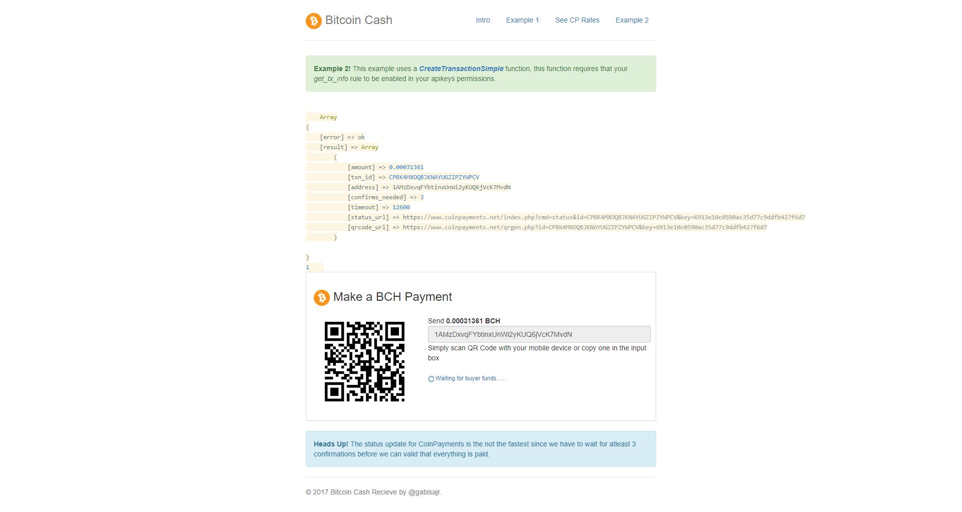 Bitcoin Cash Receive Payments Coinpayments Api - 