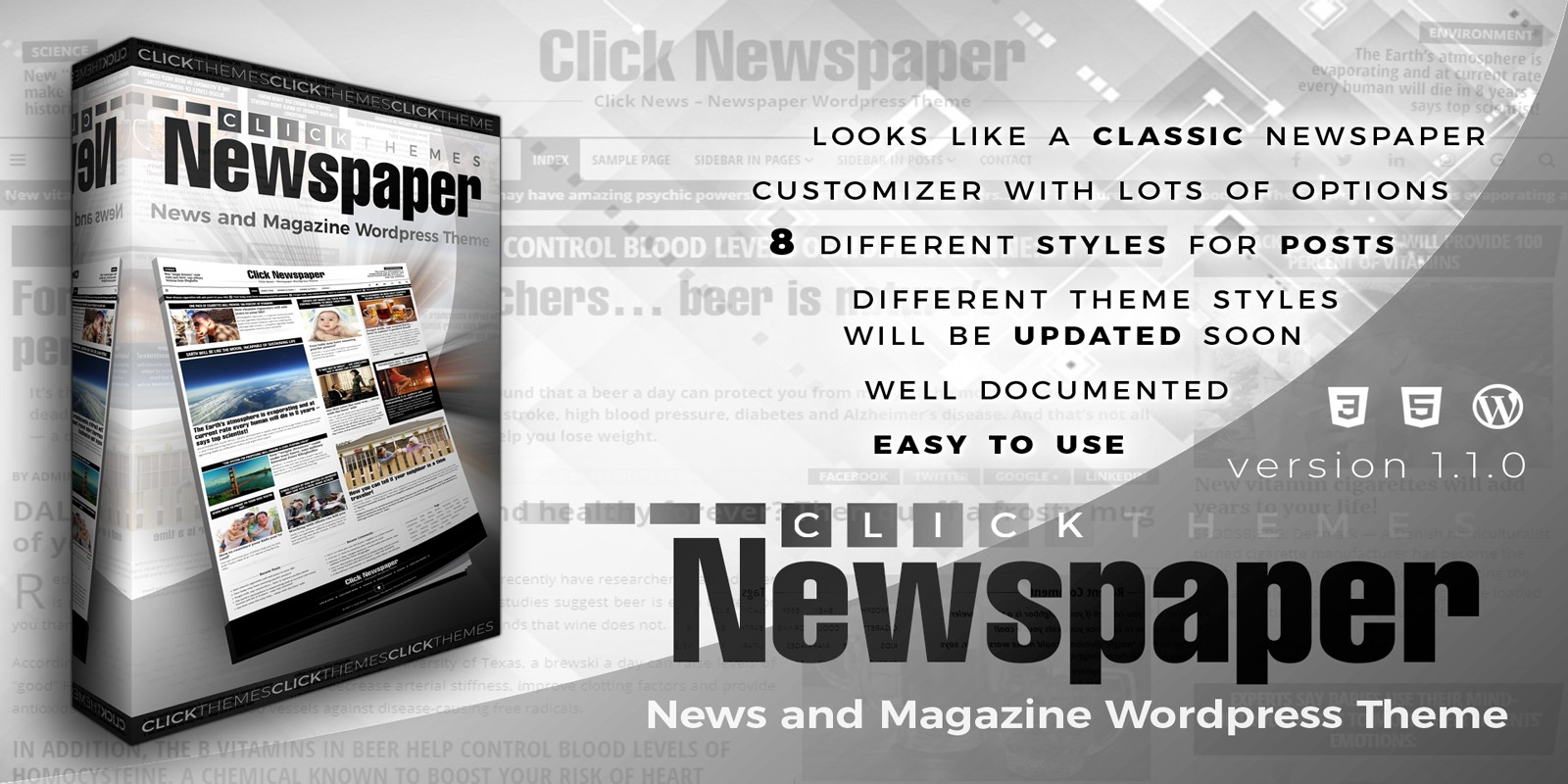 click newspaper wordpress theme codester newspaper wordpress template