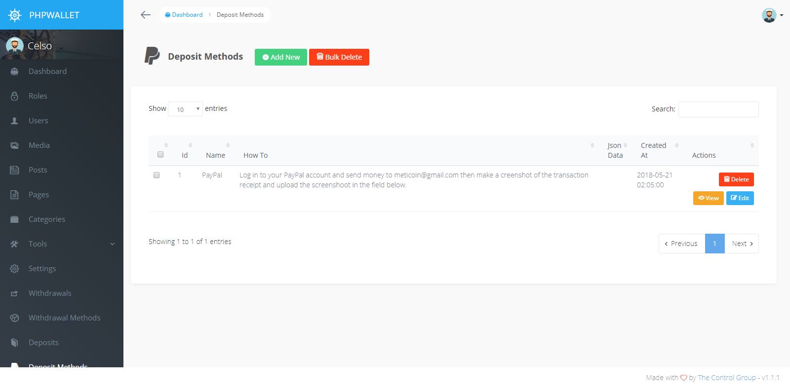 phpWallet - Online Payment Gateway PHP Script by Celso | Codester