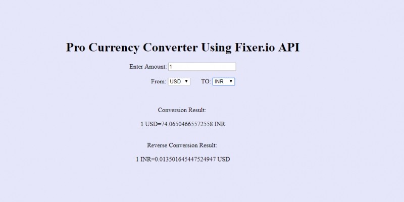 Real Time Currency Converter Php Script - 